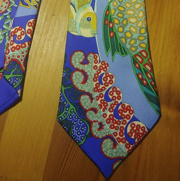 *SOLD* EUC RARE HERMES PARIS SILK TIE - Picture 5 of 6